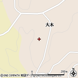 福島県二本松市成田大木174周辺の地図