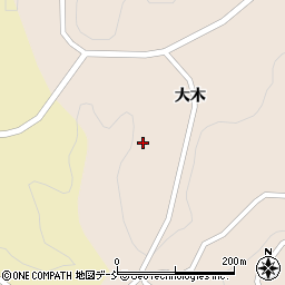 福島県二本松市成田大木175周辺の地図