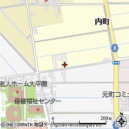 新潟県見附市内町周辺の地図