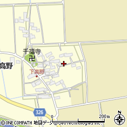 福島県会津若松市高野町大字柳川下高野周辺の地図