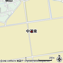 新潟県長岡市中通東周辺の地図