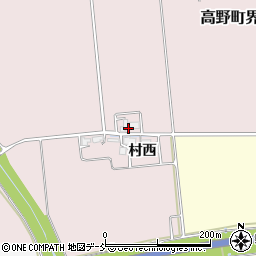 福島県会津若松市高野町界沢周辺の地図