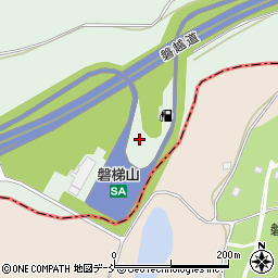 磐梯山ＳＡ上り線ガスステーション周辺の地図