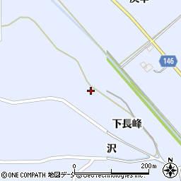 福島県大玉村（安達郡）玉井（下長峰）周辺の地図
