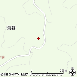 福島県二本松市東新殿海谷129周辺の地図