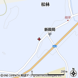 福島県二本松市西新殿松林54周辺の地図