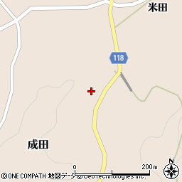 福島県二本松市成田寺ノ前105周辺の地図