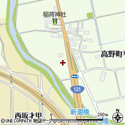 福島県会津若松市高野町大字木流平塚周辺の地図
