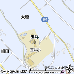 福島県大玉村（安達郡）玉井（大壇）周辺の地図