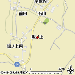 福島県会津若松市河東町八田坂ノ上周辺の地図
