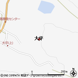 新潟県三条市大平周辺の地図