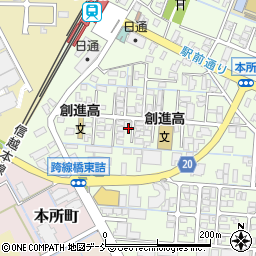 新潟県見附市本所2丁目周辺の地図
