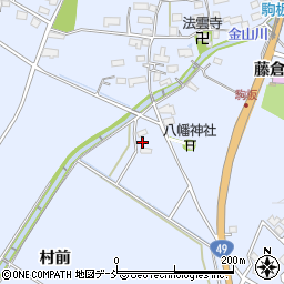 福島県会津若松市河東町金田村前丙周辺の地図