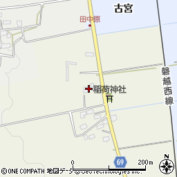 福島県会津若松市河東町倉橋難波周辺の地図