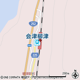 会津柳津駅周辺の地図
