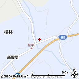 福島県二本松市西新殿柿平61周辺の地図