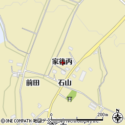 福島県会津若松市河東町八田家後丙周辺の地図