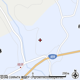 福島県二本松市西新殿柿平周辺の地図