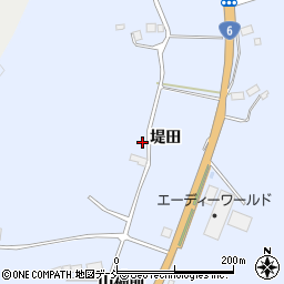 福島県南相馬市小高区女場堤田周辺の地図