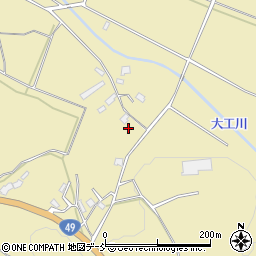 福島県会津若松市河東町八田横手周辺の地図
