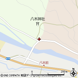 八木ヶ鼻（遊歩道・登山道入口）周辺の地図