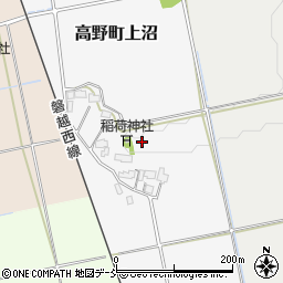 福島県会津若松市高野町大字木流上沼周辺の地図