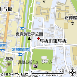 新潟県長岡市与板町東与板1周辺の地図