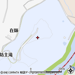 福島県二本松市坊主滝周辺の地図