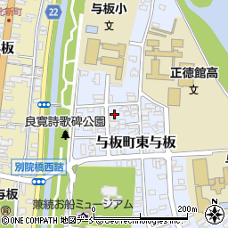 新潟県長岡市与板町東与板8周辺の地図