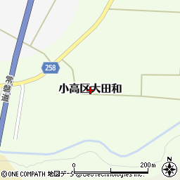 福島県南相馬市小高区大田和周辺の地図