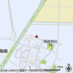 福島県会津若松市河東町金田塩庭周辺の地図