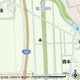 福島県会津若松市高野町大字木流周辺の地図