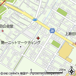 新潟県見附市上新田町周辺の地図