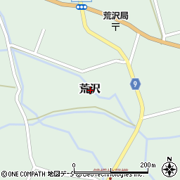 新潟県三条市荒沢周辺の地図