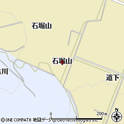 福島県会津若松市河東町浅山石堀山周辺の地図
