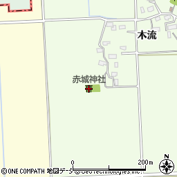 赤城神社周辺の地図