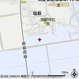 福島県会津若松市河東町金田勘作甲周辺の地図