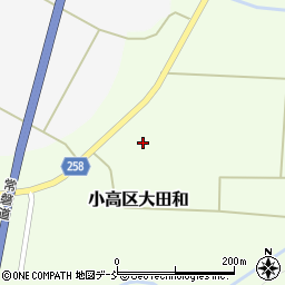 福島県南相馬市小高区大田和中里周辺の地図