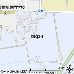 福島県会津若松市河東町金田畑ケ田周辺の地図