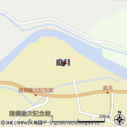新潟県三条市庭月周辺の地図