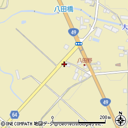 福島県会津若松市河東町八田（道上甲）周辺の地図