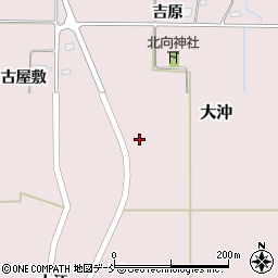 福島県会津坂下町（河沼郡）大沖（砂畑）周辺の地図