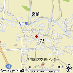 福島県会津若松市河東町八田（八田野）周辺の地図