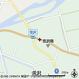 荒沢郵便局前周辺の地図