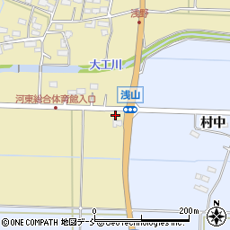福島県会津若松市河東町浅山浅野218周辺の地図