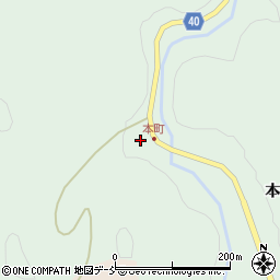 福島県二本松市小浜（不動滝）周辺の地図