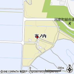 福島県会津若松市河東町浅山寄ノ内丙周辺の地図
