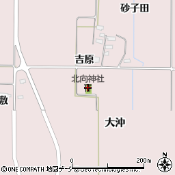 北向神社周辺の地図