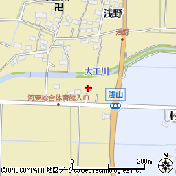 福島県会津若松市河東町浅山浅野185周辺の地図