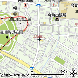 上新田北周辺の地図